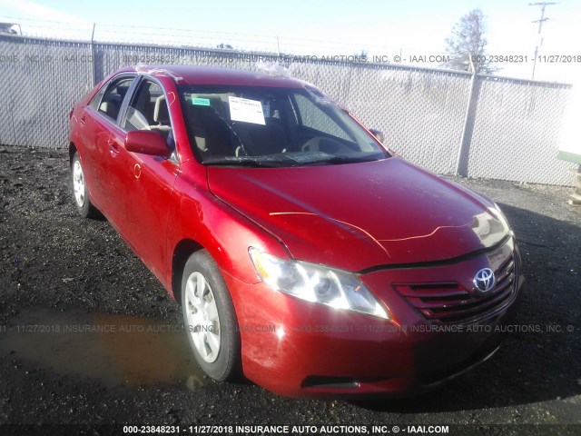 4T1BE46K17U143628 - 2007 TOYOTA CAMRY NEW GENERAT CE/LE/XLE/SE RED photo 1