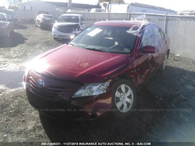 4T1BE46K17U143628 - 2007 TOYOTA CAMRY NEW GENERAT CE/LE/XLE/SE RED photo 2