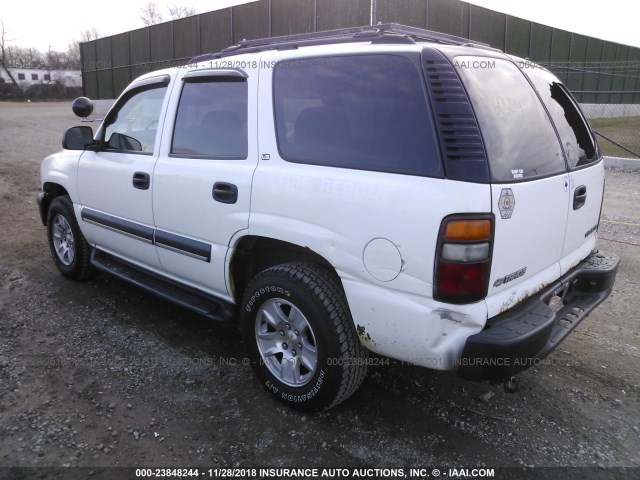 1GNEK13V82J285452 - 2002 CHEVROLET TAHOE K1500 WHITE photo 3