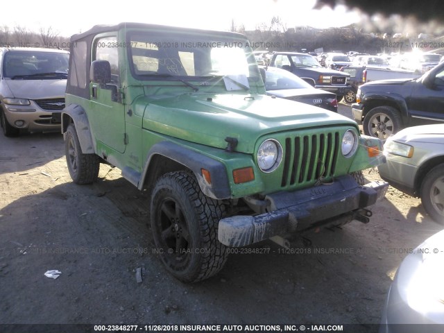 1J4FA29164P743865 - 2004 JEEP WRANGLER / TJ SE GREEN photo 1