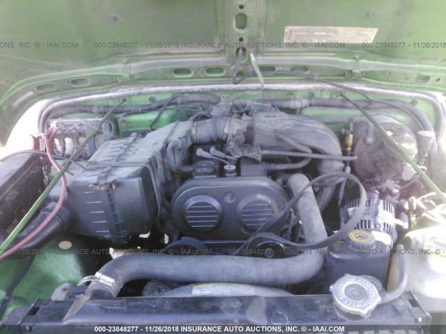 1J4FA29164P743865 - 2004 JEEP WRANGLER / TJ SE GREEN photo 10