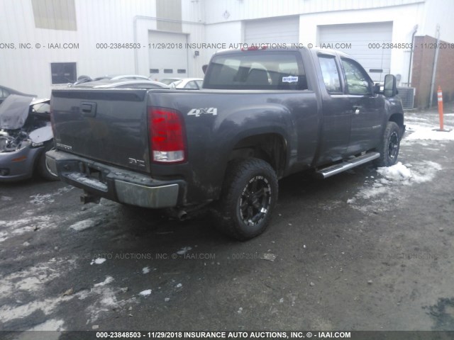 1GTSKTEA9AZ254440 - 2010 GMC SIERRA K1500 GRAY photo 4