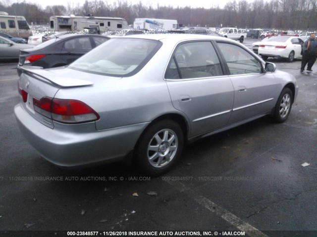 1HGCG66852A012376 - 2002 HONDA ACCORD EX/SE SILVER photo 4