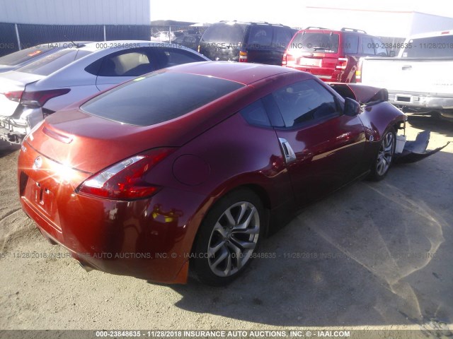 JN1AZ4EH5DM881781 - 2013 NISSAN 370Z TOURING/NISMO RED photo 4