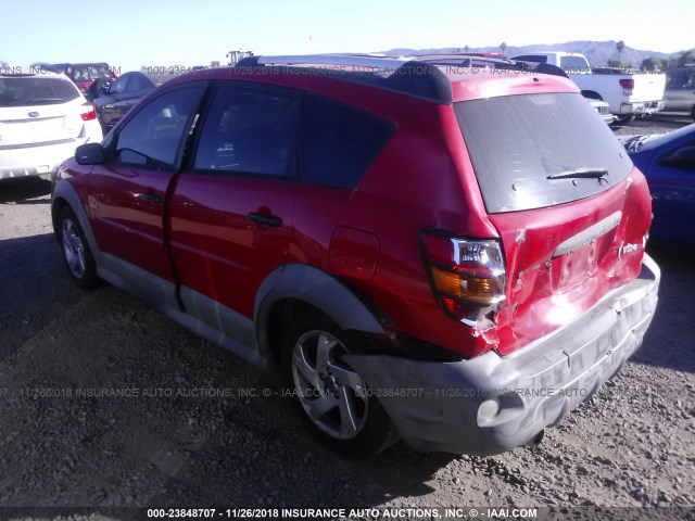 5Y2SL62814Z463529 - 2004 PONTIAC VIBE RED photo 3