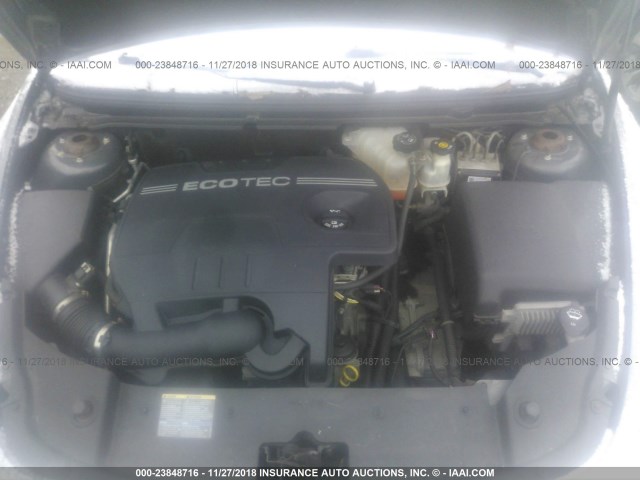 1G1ZH57B78F294020 - 2008 CHEVROLET MALIBU 1LT GRAY photo 10