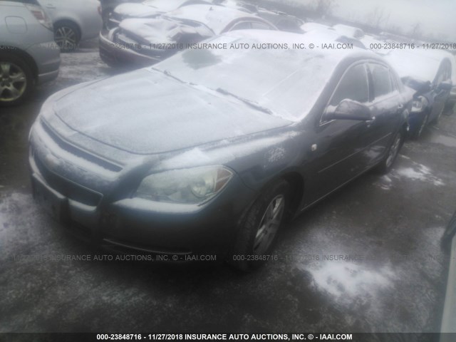 1G1ZH57B78F294020 - 2008 CHEVROLET MALIBU 1LT GRAY photo 2