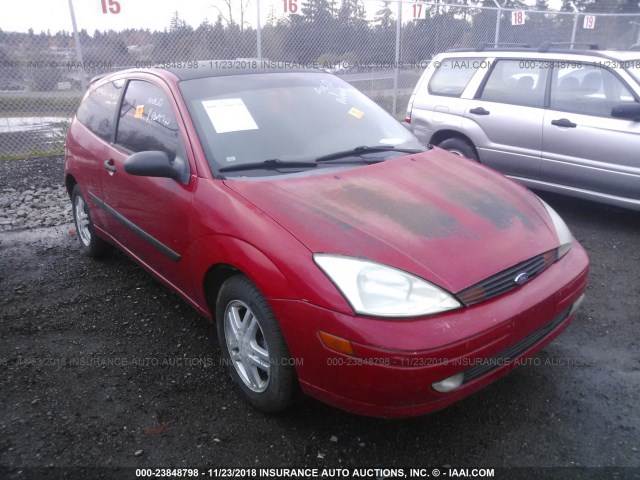 3FAFP31Z13R186789 - 2003 FORD FOCUS ZX3 RED photo 1
