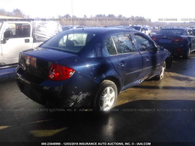 1G1AL58F687296803 - 2008 CHEVROLET COBALT LT Dark Blue photo 4