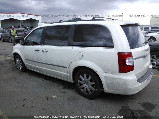 2C4RC1CG0CR245856 - 2012 CHRYSLER TOWN & COUNTRY TOURING L WHITE photo 3