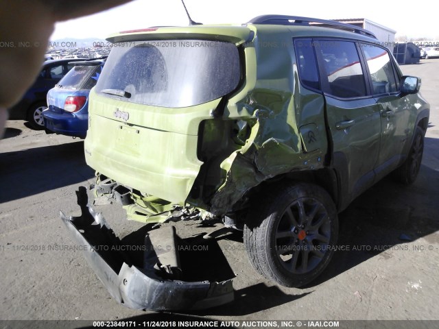 ZACCJBBT0GPC99703 - 2016 JEEP RENEGADE LATITUDE GREEN photo 6