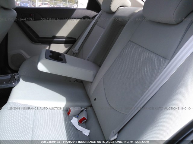 KNAFU4A20A5861556 - 2010 KIA FORTE EX GRAY photo 8