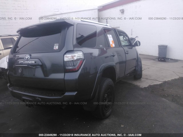 JTEBU5JR6G5310380 - 2016 TOYOTA 4RUNNER SR5 PREM/LTDL/TRAIL/TRD GRAY photo 4