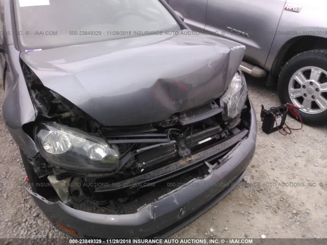 WVWDB7AJ5DW139300 - 2013 VOLKSWAGEN GOLF 灰色 照片 6