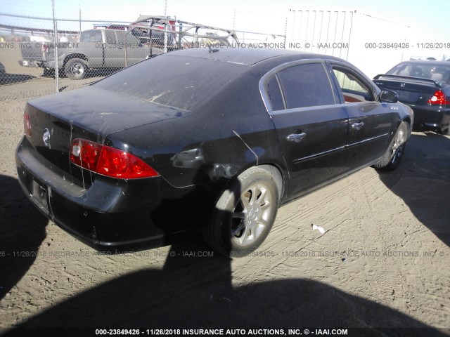 1G4HD57286U222259 - 2006 BUICK LUCERNE CXL BLACK photo 4