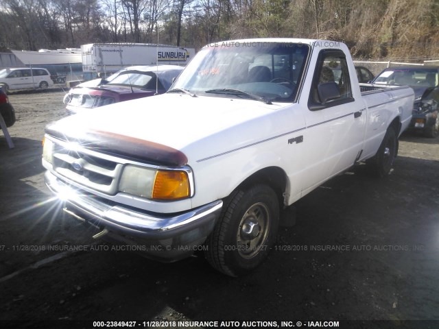 1FTCR10A5VTA43305 - 1997 FORD RANGER WHITE photo 2