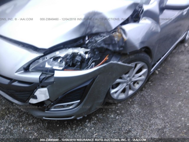 JM1BL1H57A1315895 - 2010 MAZDA 3 S SILVER photo 6