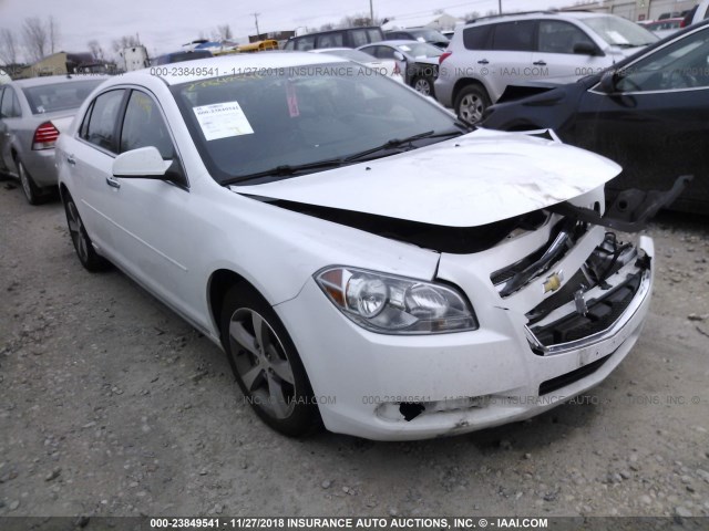 1G1ZC5EU9CF341253 - 2012 CHEVROLET MALIBU 1LT WHITE photo 1