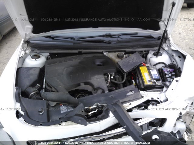 1G1ZC5EU9CF341253 - 2012 CHEVROLET MALIBU 1LT WHITE photo 10