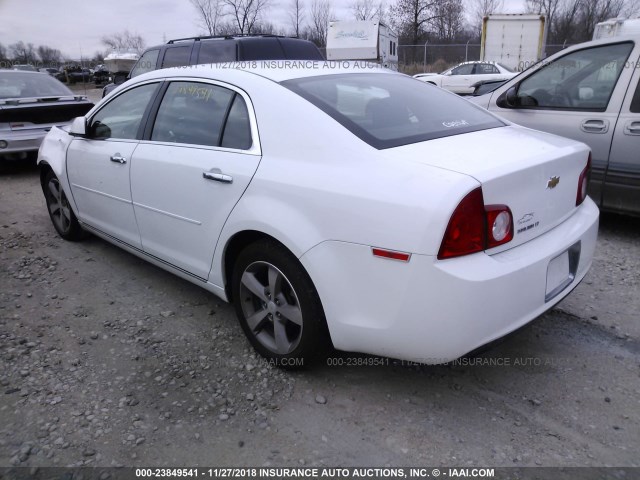 1G1ZC5EU9CF341253 - 2012 CHEVROLET MALIBU 1LT WHITE photo 3