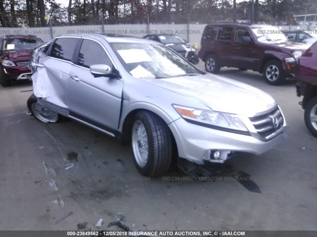5J6TF2H58EL002652 - 2014 HONDA CROSSTOUR EXL ვერცხლისფერი ფოტო 1