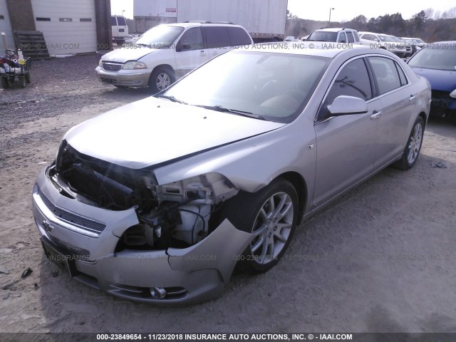 1G1ZK57778F213871 - 2008 CHEVROLET MALIBU LTZ ვერცხლისფერი ფოტო 2
