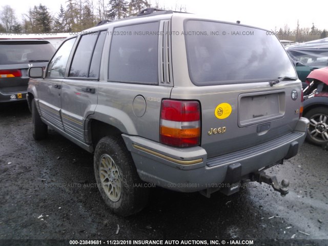 1J4GZ78Y7SC730216 - 1995 JEEP GRAND CHEROKEE LIMITED/ORVIS GRAY photo 3