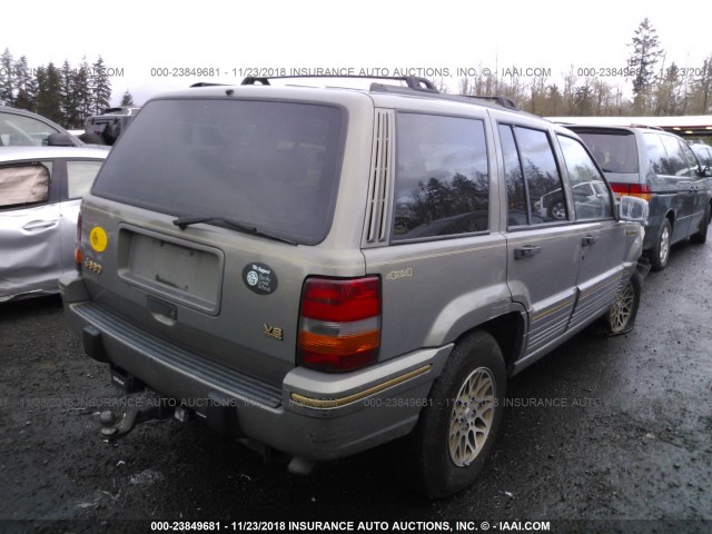 1J4GZ78Y7SC730216 - 1995 JEEP GRAND CHEROKEE LIMITED/ORVIS GRAY photo 4