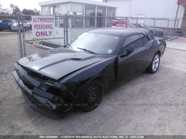 2C3CDYAGXDH679437 - 2013 DODGE CHALLENGER SXT BLACK photo 2