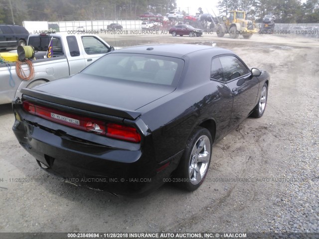 2C3CDYAGXDH679437 - 2013 DODGE CHALLENGER SXT BLACK photo 4