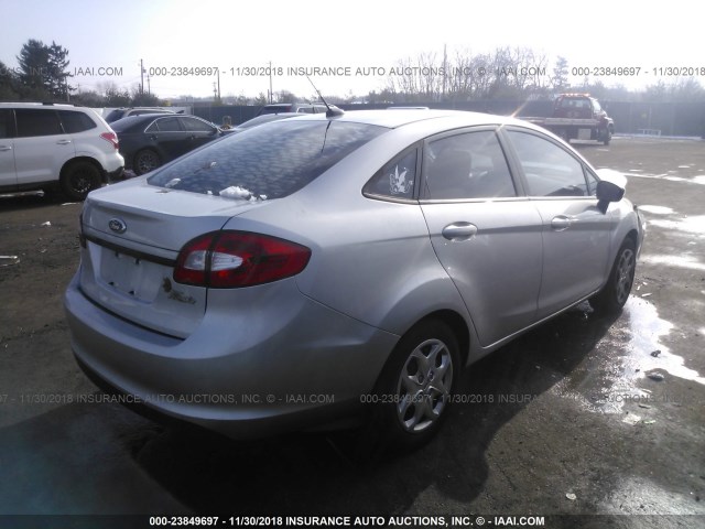 3FADP4AJ1DM200017 - 2013 FORD FIESTA S SILVER photo 4