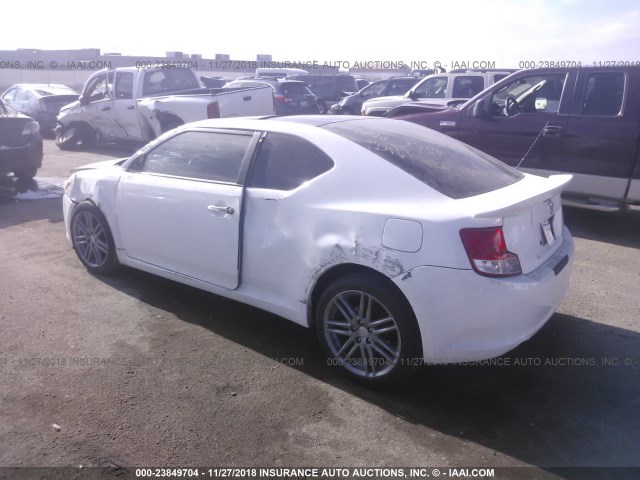 JTKJF5C73B3003185 - 2011 TOYOTA SCION TC თეთრი ფოტო 3