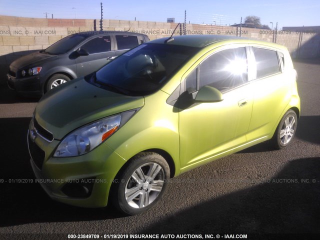 KL8CD6S91DC500620 - 2013 CHEVROLET SPARK 1LT GREEN photo 2