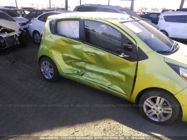 KL8CD6S91DC500620 - 2013 CHEVROLET SPARK 1LT GREEN photo 6