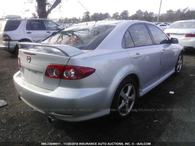 1YVFP84D945N89733 - 2004 MAZDA 6 GRAY photo 4