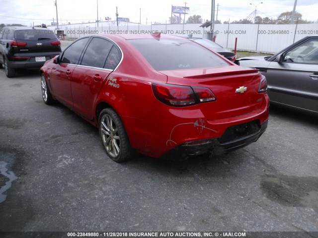 6G3F15RW7FL112106 - 2015 CHEVROLET SS RED photo 3