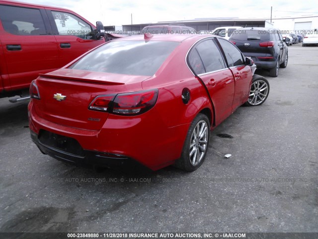 6G3F15RW7FL112106 - 2015 CHEVROLET SS RED photo 4