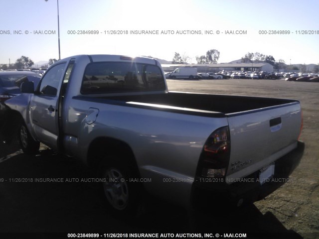 5TENX22N95Z132395 - 2005 TOYOTA TACOMA SILVER photo 3