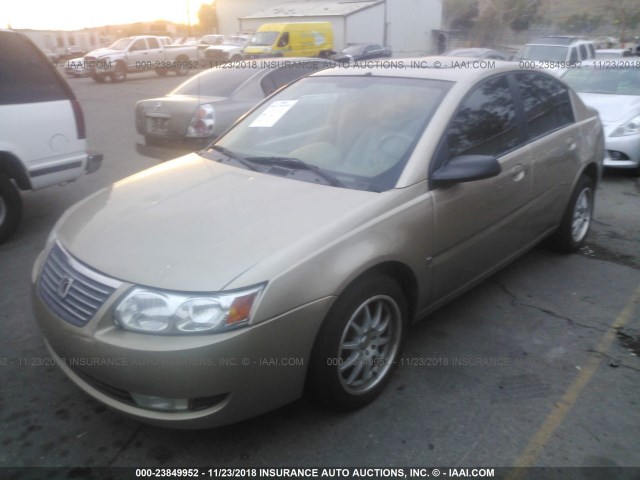 1G8AL55F17Z169904 - 2007 SATURN ION LEVEL 3 TAN photo 2