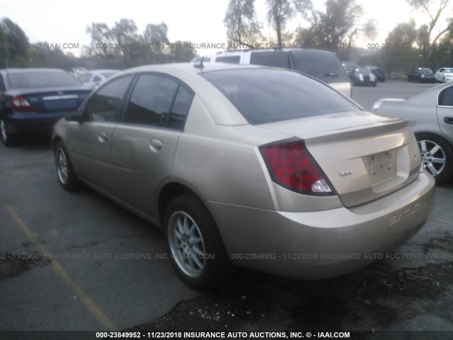 1G8AL55F17Z169904 - 2007 SATURN ION LEVEL 3 TAN photo 3