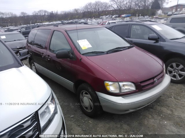 4T3ZF13C8XU112813 - 1999 TOYOTA SIENNA LE/XLE RED photo 1