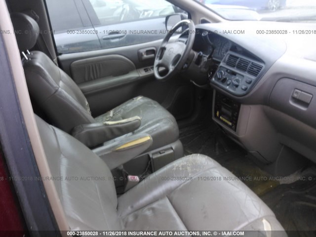 4T3ZF13C8XU112813 - 1999 TOYOTA SIENNA LE/XLE RED photo 5