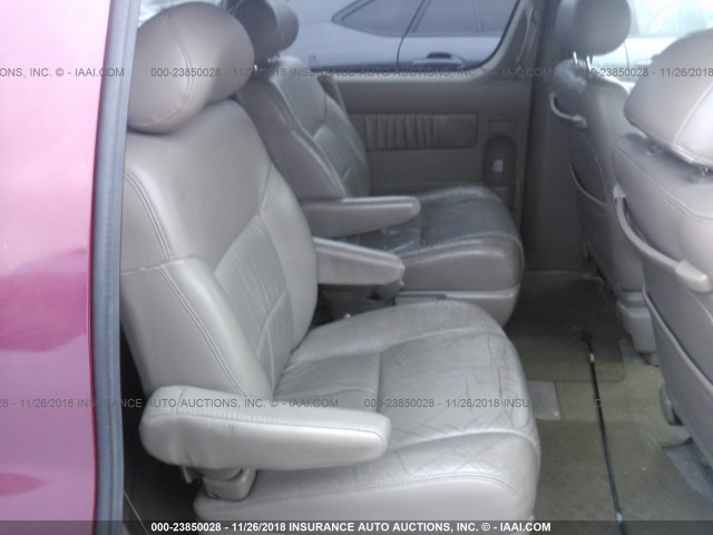 4T3ZF13C8XU112813 - 1999 TOYOTA SIENNA LE/XLE RED photo 8