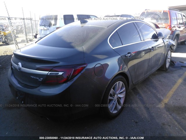 2G4GM5EX6H9117777 - 2017 BUICK REGAL GRAY photo 4