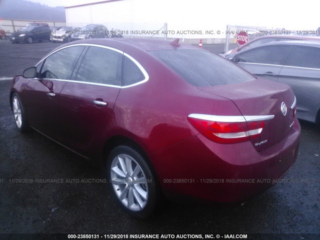 1G4PS5SKXD4171563 - 2013 BUICK VERANO RED photo 3