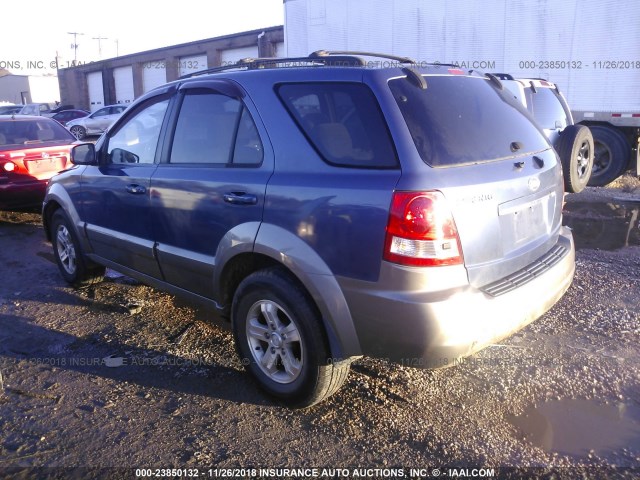 KNDJC733865549161 - 2006 KIA SORENTO EX/LX BLUE photo 3