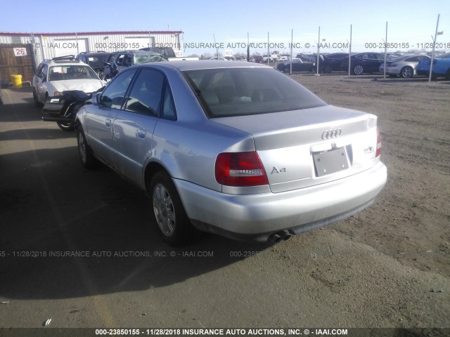 WAUDC68DXYA084771 - 2000 AUDI A4 1.8T QUATTRO SILVER photo 3