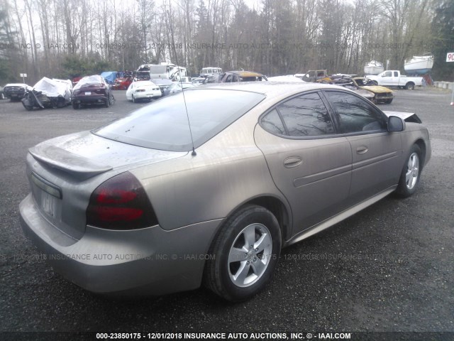 2G2WP552471214120 - 2007 PONTIAC GRAND PRIX GOLD photo 4