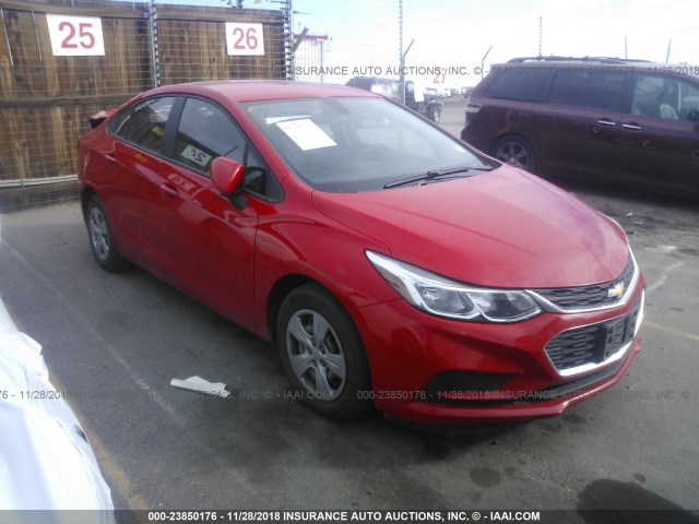 1G1BC5SM6H7192355 - 2017 CHEVROLET CRUZE LS RED photo 1