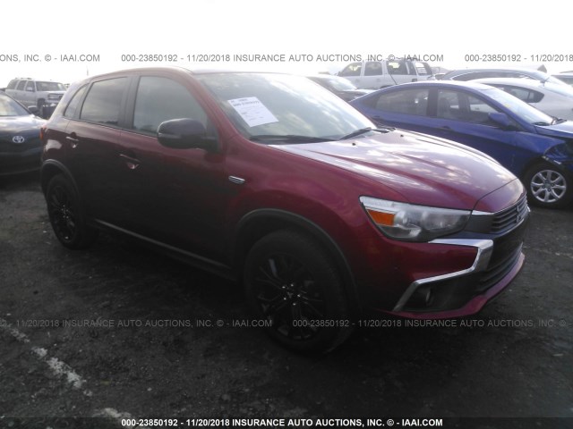 JA4AP3AU0HZ067248 - 2017 MITSUBISHI OUTLANDER SPORT ES/SE RED photo 1